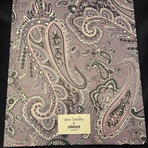 Vera Bradley Deep Night Paisley Binder